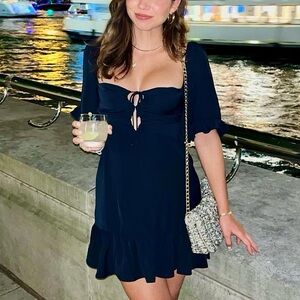 Abercrombie & Fitch Double Keyhole Flirty Mini Dress